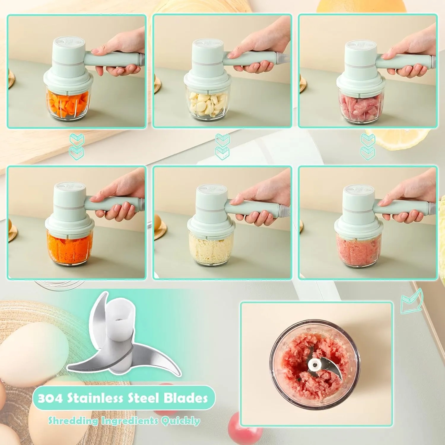 Miniatura 5 de Picador Y Batidor Inalámbrico Multiusos